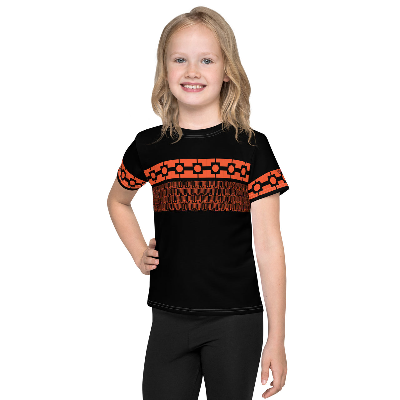 T-shirt enfant - Square N-Orange