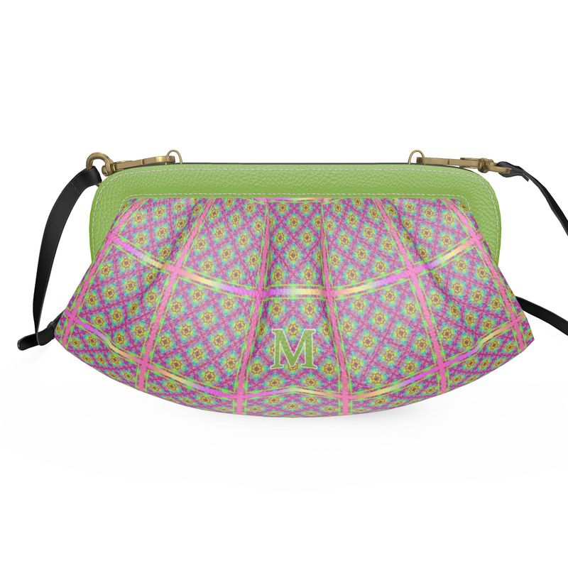 Sac cadre souple plissé cuir - Lyly + Mauve