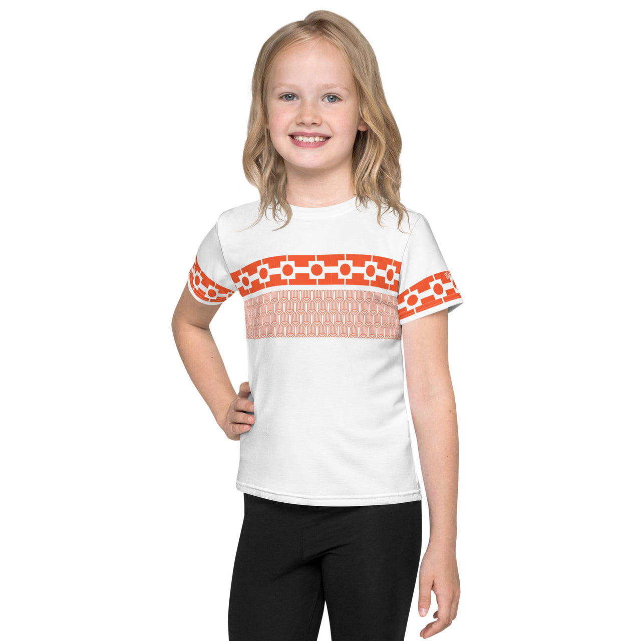 T-shirt enfant - Square BL-Orange