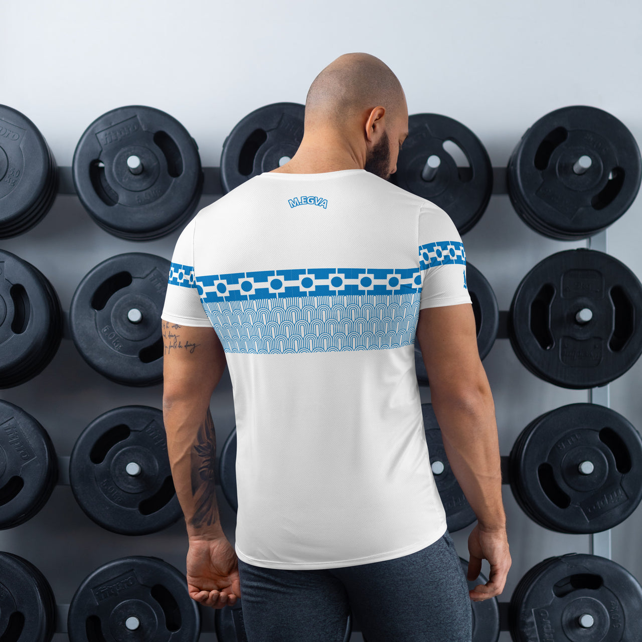 T-Shirt sport Homme - Square Bleu