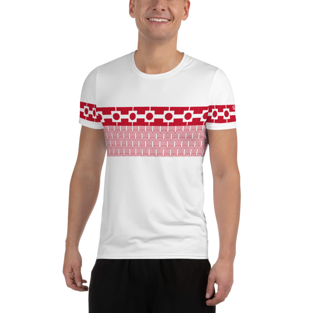 T-shirt Sport Homme - Square BL-Rouge