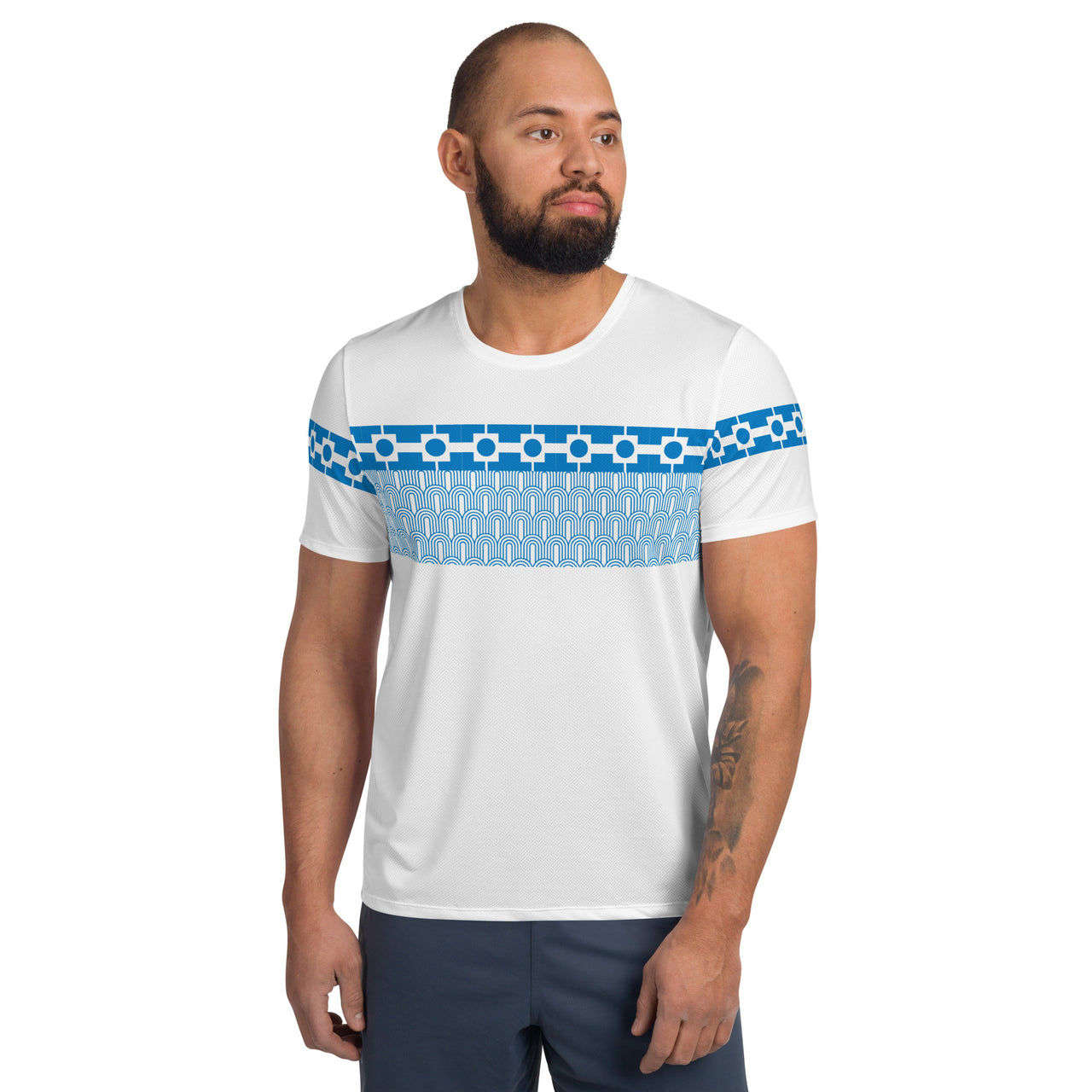 T-Shirt sport Homme - Square Bleu