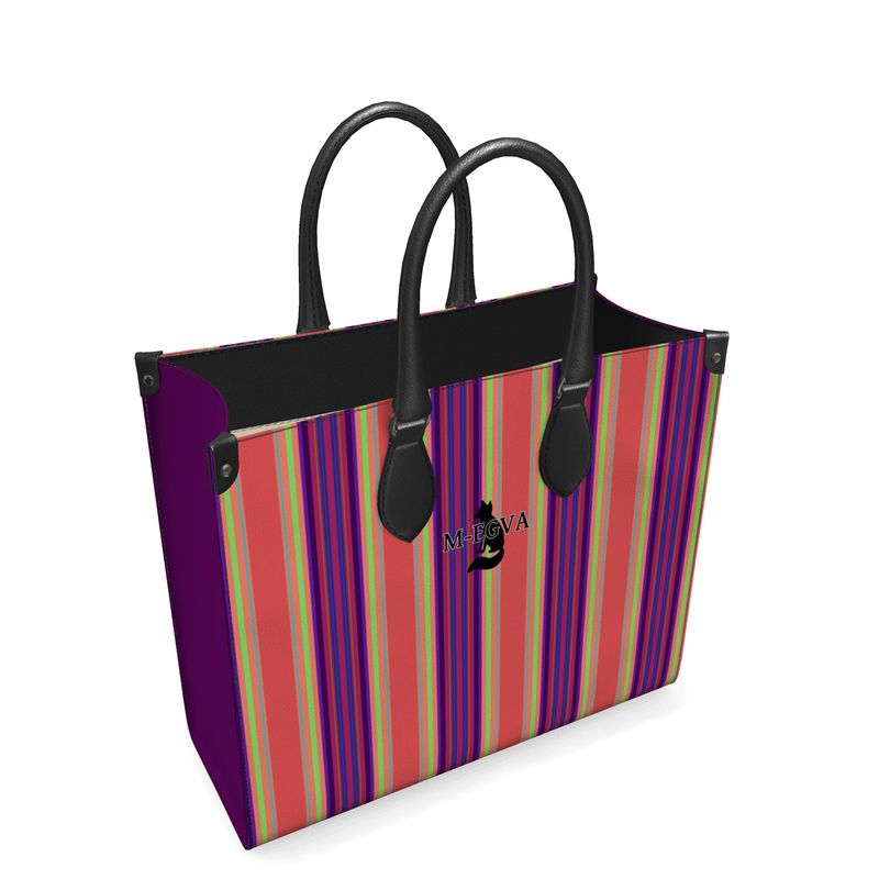 Cabas cuir - Stripy