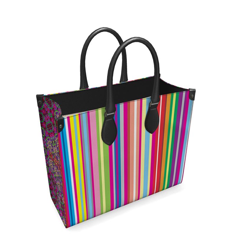 Cabas cuir - Stripy