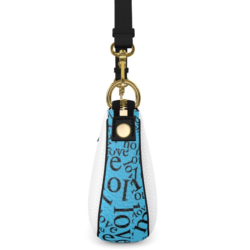 Sac Baguette cuir - Blue Fox