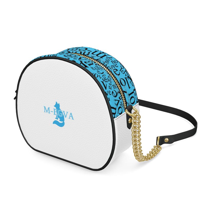 Sac rond cuir - Blue Fox