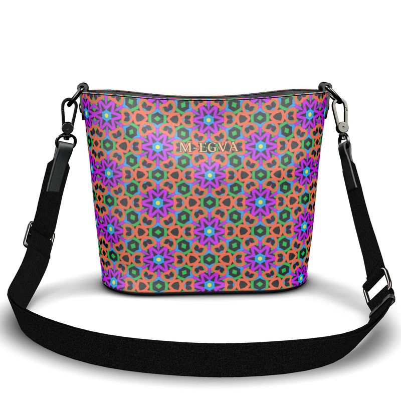 Cabas Seau cuir - Flowers