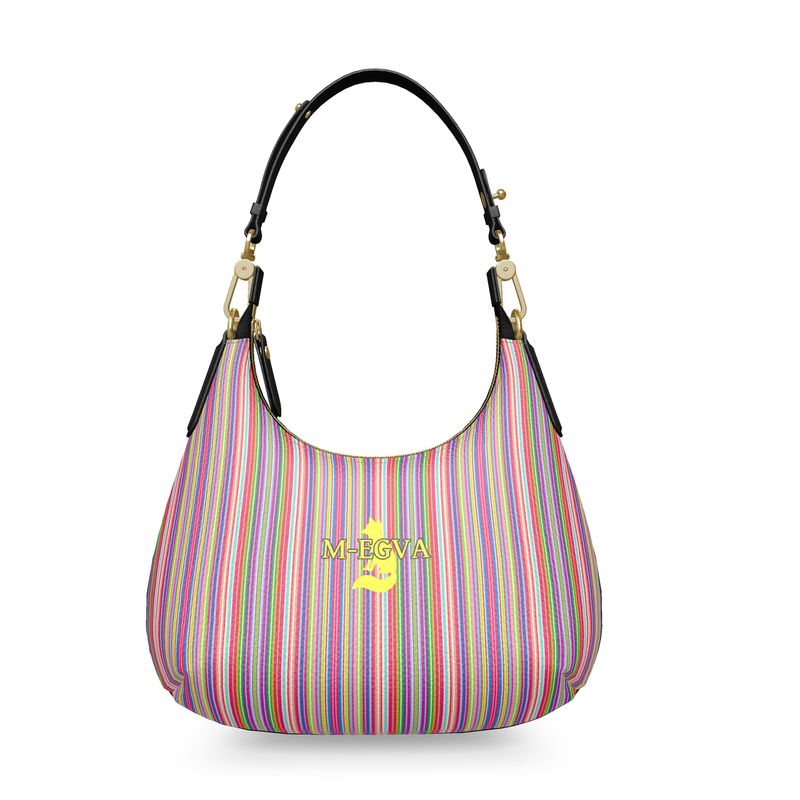 Mini sac curve cuir - Stripy